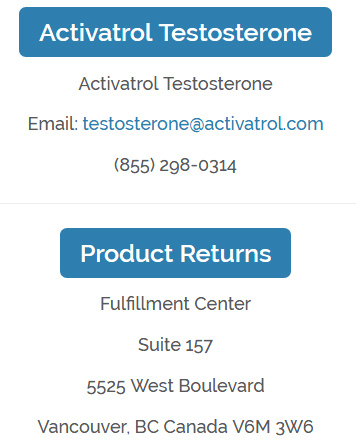 Activatrol Customer Service Phone Number