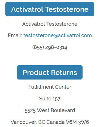 Activatrol Customer Service Phone Number