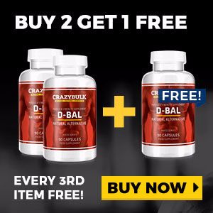 Crazybulk D-bal buy 2 get 1 Free