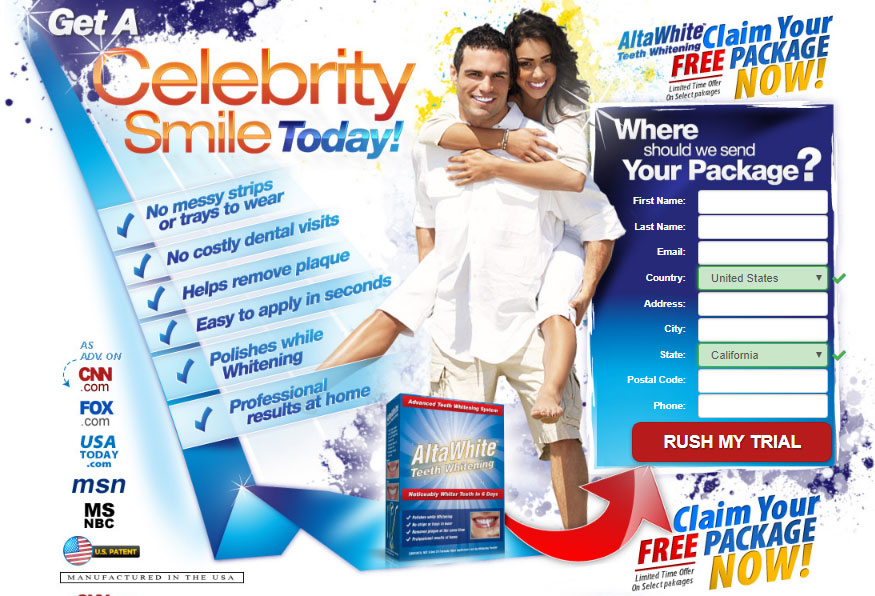 alta white teeth whitening