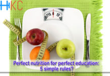 Perfect nutrition for perfect education: 5 simple rules?