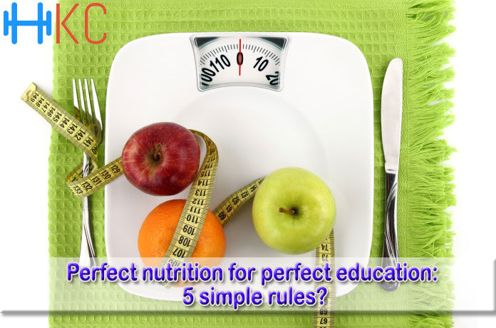 Perfect nutrition for perfect education: 5 simple rules?