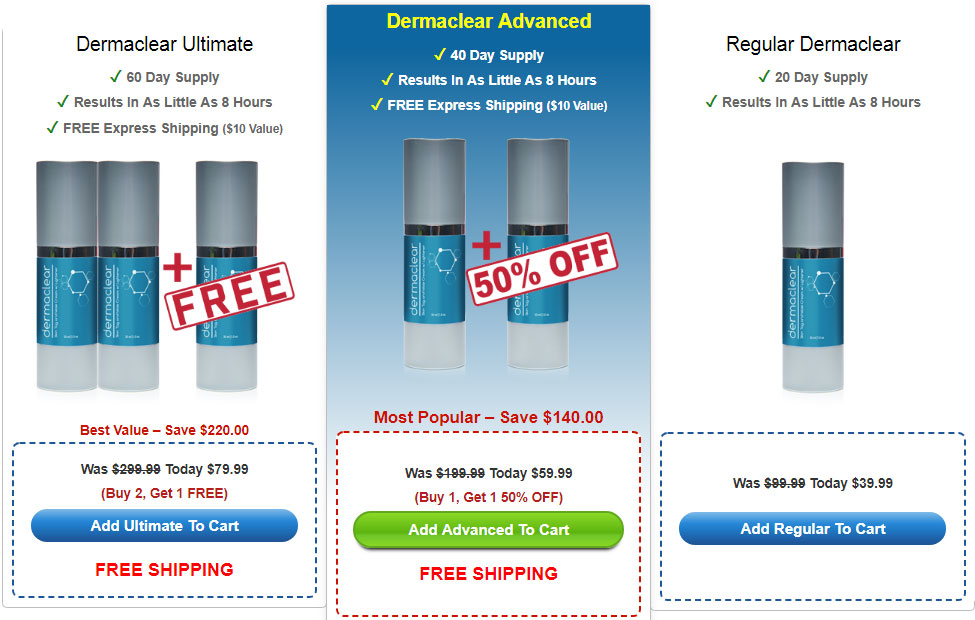 DermaClear Serum offer